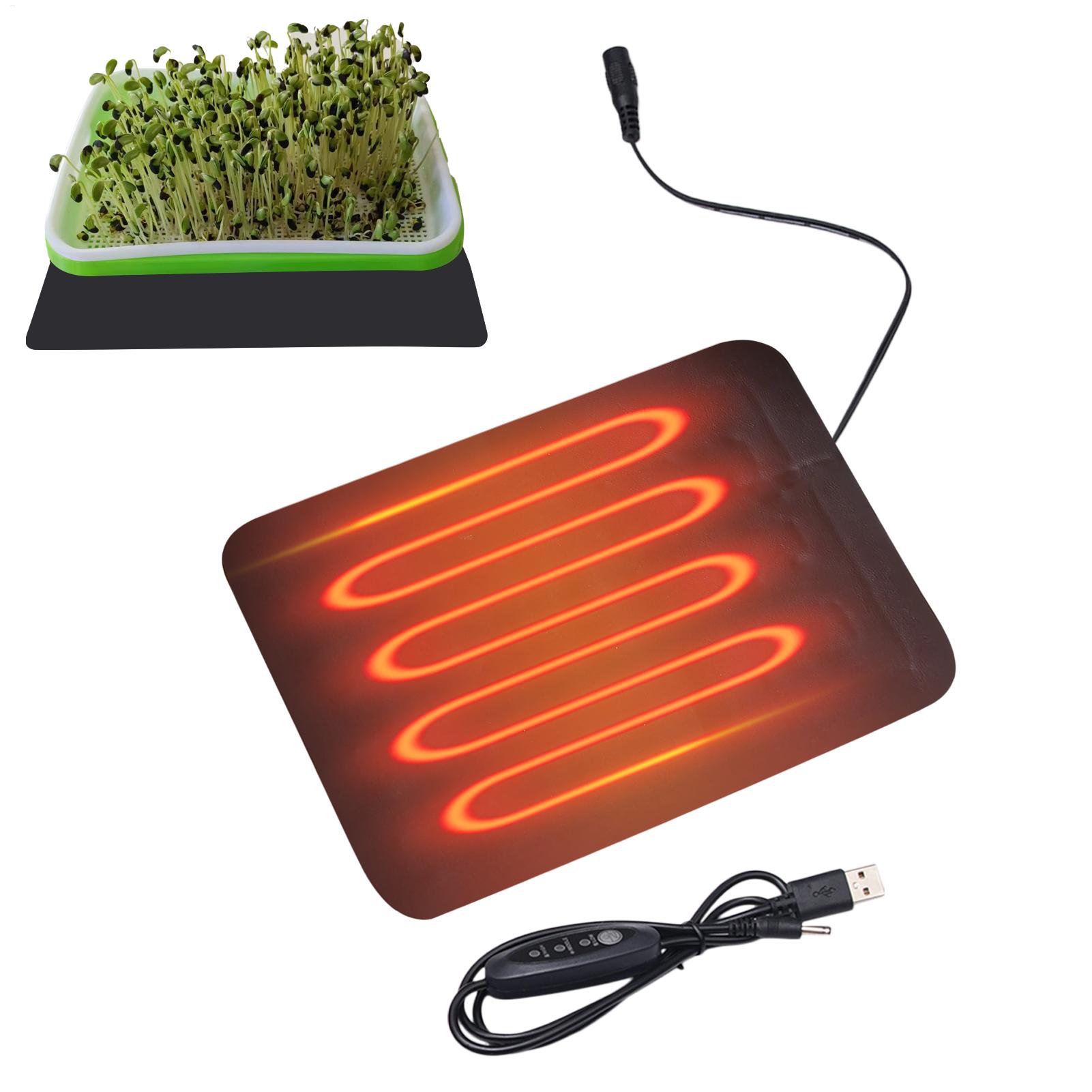 8.5W USB 묘목 열매트 3단계 온도 조절 식물 가 - Seedling Heat Mat 리뷰 및 가격
